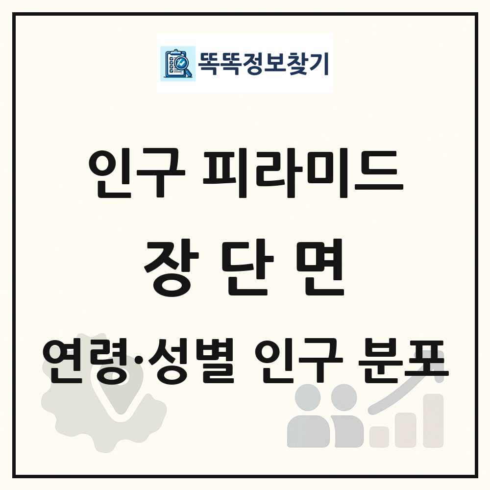장단면 인구 피라미드 링크 그림